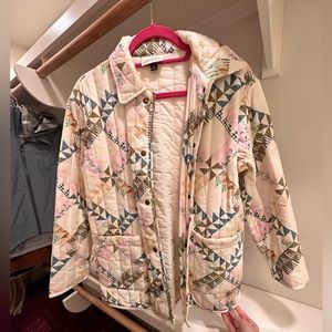 Universal thread quilted jacket